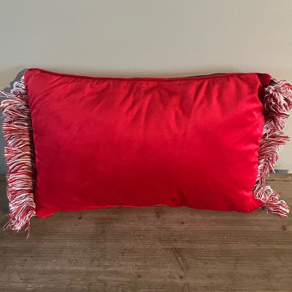 Red Merry Christmas Decorative Pillow‎